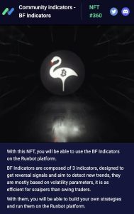 Black Flamingo indicators Runbot NFT