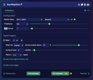 Runbot orderflow indicator setup